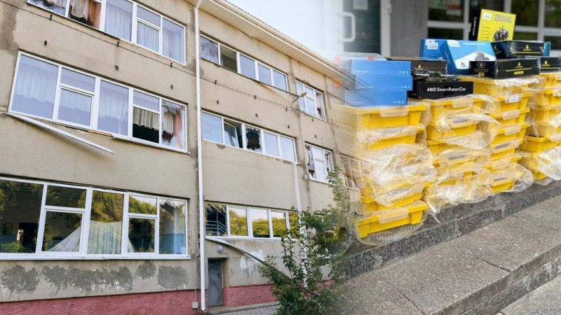 У ліцеї №12 в Чернігові отримали від міста-побратима комплекти для робототехніки й почали відновлення пошкоджених вікон