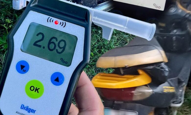 На Чернігівщині патрульні відсторонили від керування двох нетверезих мотоциклістів