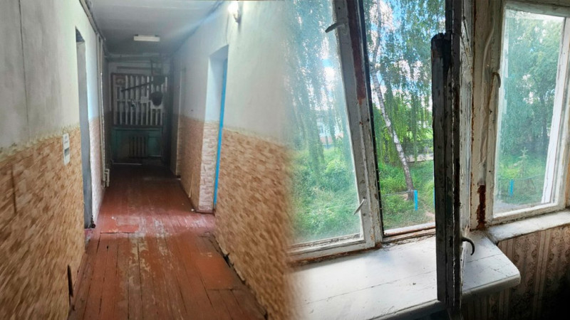 Протікає дах, є пліснява та сиплеться штукатурка: в яких умовах проживають ВПО у гуртожитку коледжу, що на Чернігівщині