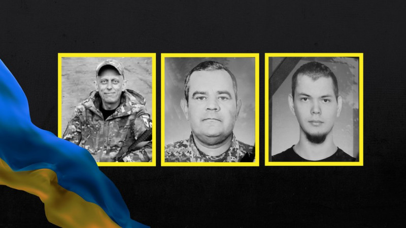 На Чернігівщині поховали військових Андрія Шевченка, Андрія Нестеренка та Олександра Безуса