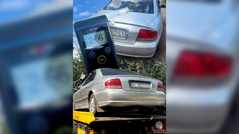 Алкоголь у крові перевищив норму в 13 разів та позбавлення права керування: у Чернігові зупинили водія за порушення ПДР