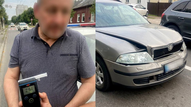 Алкоголь у крові перевищив норму в 13 разів та позбавлення права керування: у Чернігові зупинили водія за порушення ПДР