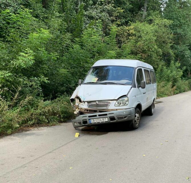 На Чернігівщині водій мотоцикла врізався в «Газель» (Фото)