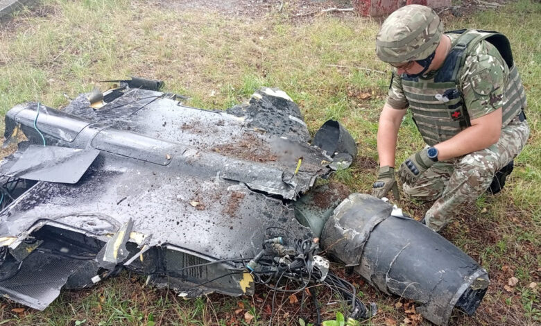 На Чернігівщині знайшли бойову частину ворожого ударного безпілотника (Фото)