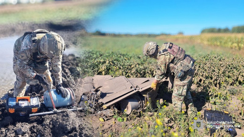 Вибухотехніки поліції знешкодили на Чернігівщині два збитих російських БпЛА, які не вибухнули