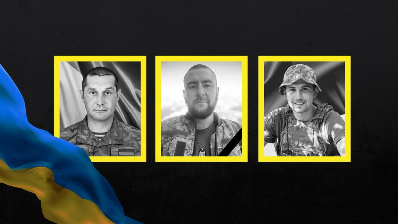 На Чернігівщині попрощалися з Євгенієм Костюченком, Анатолієм Кузьменком та Артемом Лебедем, які загинули на фронті