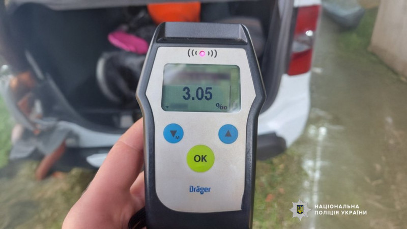 На Чернігівщині відсторонили від керування мотоцикліста, який не мав посвідчення водія та був п'яний