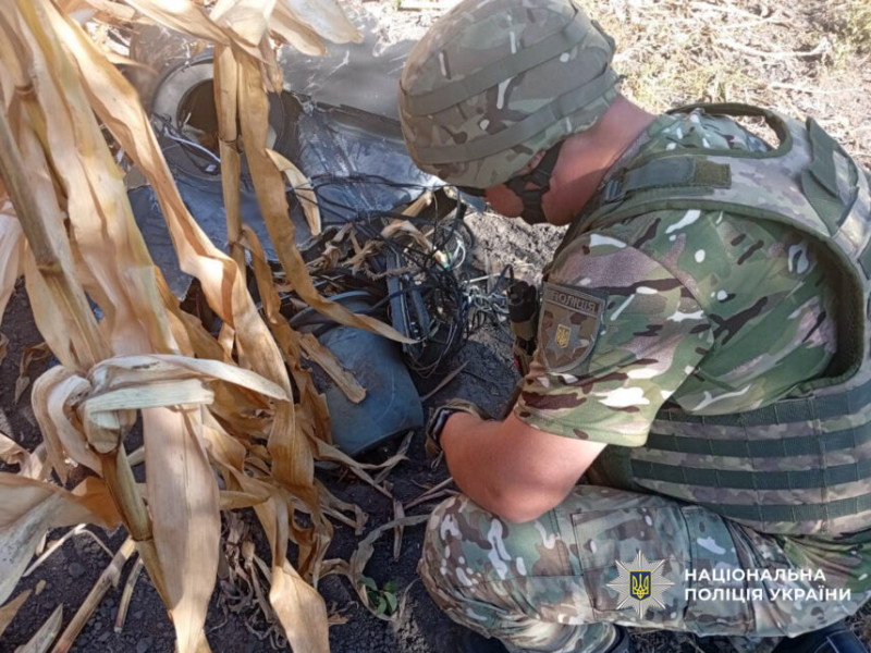 Поблизу населених пунктів на Чернігівщині знайшли збиті безпілотники (Фото)