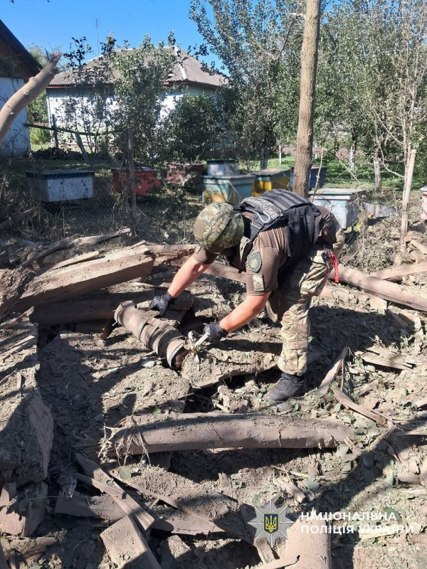 Вибухотехніки поліції Чернігівщини знешкодили бойові частини ворожих ударних безпілотників (Фото)