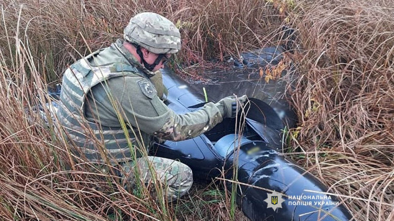 У Ніжинському районі на Чернігівщині сапери знищили бойову частину крилатої ракети Х-101, яка не здетонувала