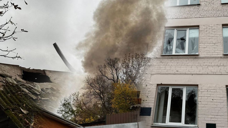 Внаслідок масованого удару "шахедами" по Новгороду-Сіверському є загиблі та поранені