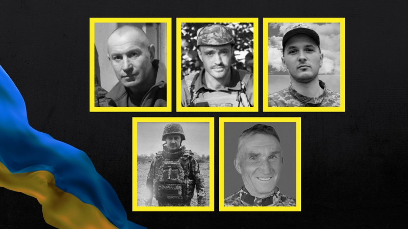 На Чернігівщині попрощалися з п'ятьма захисниками України, які загинули на фронті