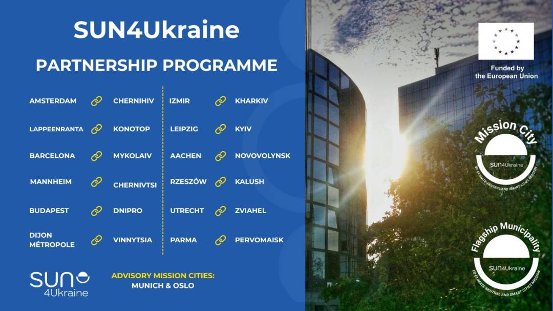 Чернігів і Амстердам стали партнерами в європейському проєкті кліматичної нейтральності