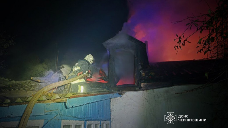 На Чернігівщині під час пожежі в будинку загинув чоловік