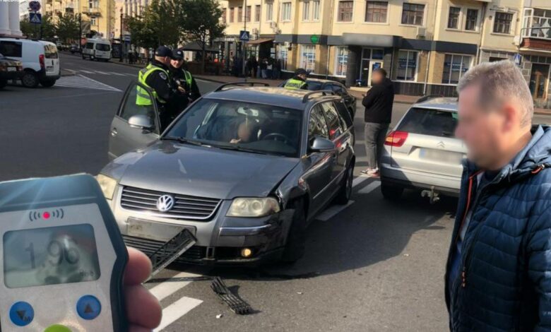 У Чернігові нетверезий водій вилетів на зустрічну смугу і скоїв зіткнення з автівкою