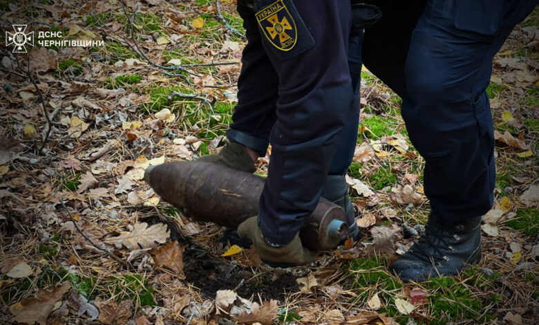 За добу піротехніки Чернігівщини виявили чотири вибухонебезпечні предмети