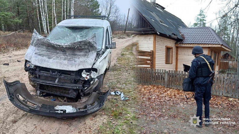 Пошкоджені будинки та автомобіль: армія РФ атакувала два села у Корюківському районі на Чернігівщині