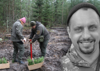 Ліс пам’яті висадили на Чернігівщині на честь загиблого захисника Сергія Єрмоленка