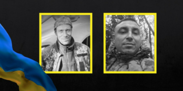 На Чернігівщині поховали військових Євгенія Шостака та Дмитра Рудакова