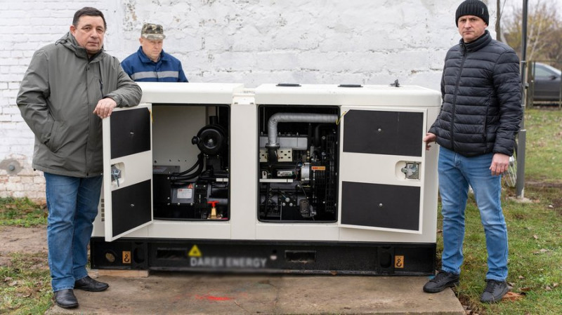 Шість громад Чернігівщини отримали генератори від партнерів з Тайваню