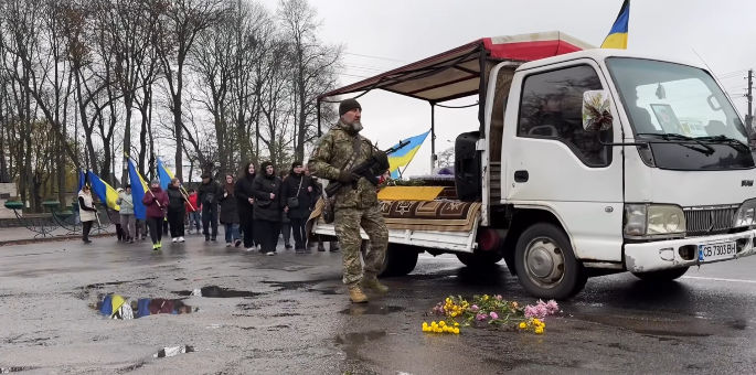На Чернігівщині попрощалися із захисником, серце якого раптово зупинилося