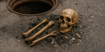 У Чернігові в каналізації знайшли людський череп і кістки