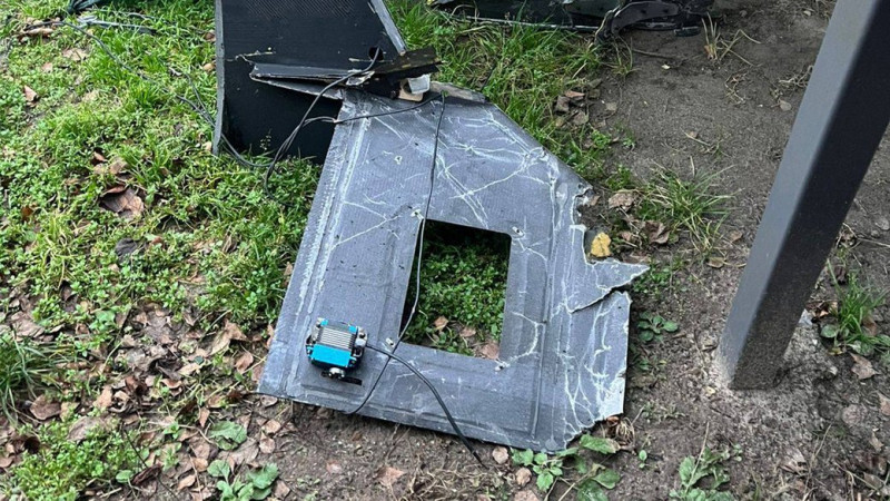 На території Чернігова зафіксували падіння російського безпілотника