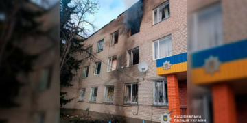 РФ безпілотниками вдарила по будівлі поліції у Городні на Чернігівщині