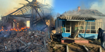 Армія РФ безпілотниками вдарила по будівлі старостату в Холминській громаді