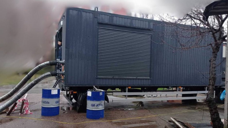 Шість годин на підключення та 200 літрів дизпалива: у Чернігові "ОТКЕ" провело навчання з розгортання мобільних котелень