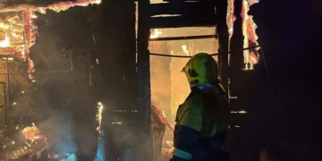 Під час пожежі на Чернігівщині двоє людей отримали опіки