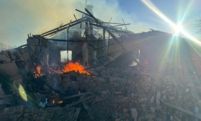 Росіяни запустили чотири безпілотники по будівлі старостату в Холминській громаді (Фото)