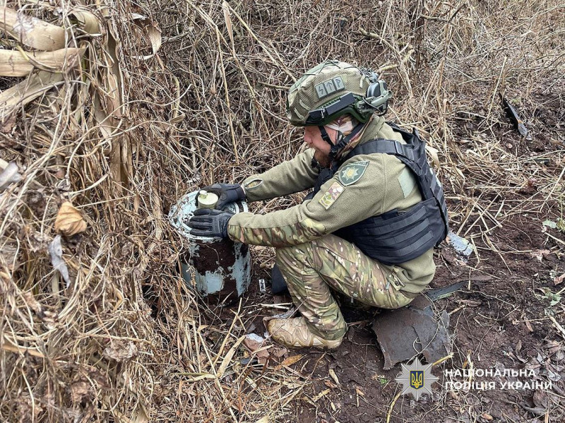 У Чернігівському районі виявили ворожі касетні боєприпаси з російського БпЛА (Фото)