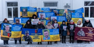 У Сосниці пройшла акція на підтримку полонених і безвісти зниклих