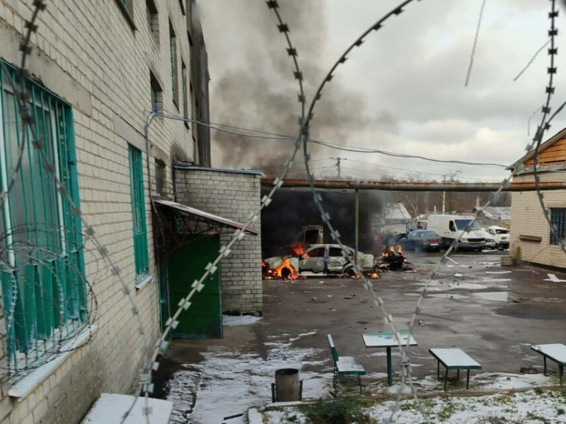 Ворожі «герані» уразили райвідділ поліції на Чернігівщині: наслідки атаки (Фото)