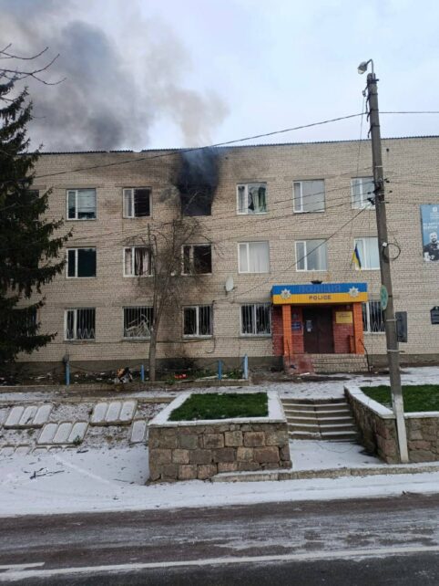 Ворожі «герані» уразили райвідділ поліції на Чернігівщині: наслідки атаки (Фото)