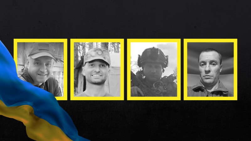 На Чернігівщині поховали бійців Олександра Крокоса, Миколу Стельмаха, Олександра Білана та Павла Кудрявцева