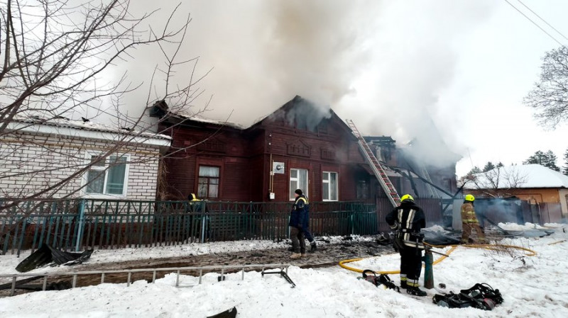 У Чернігові сталася пожежа у будинку Тарасевича, який побудували понад 100 років тому