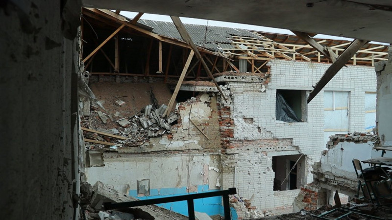 У Михайло-Коцюбинському ліцеї, який був пошкоджений внаслідок ракетного удару РФ у 2022 році, завершили ремонт