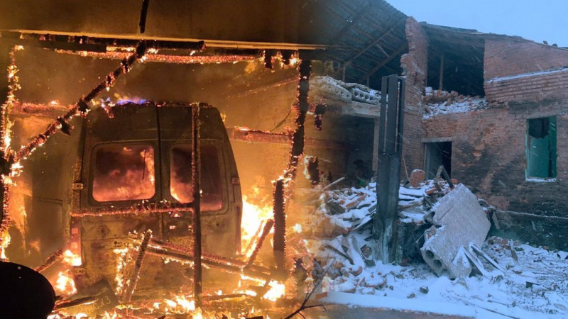 Знищені 3 службові автомобілі й господарські приміщення: наслідки атаки армії РФ по лікарні у Семенівці на Чернігівщині