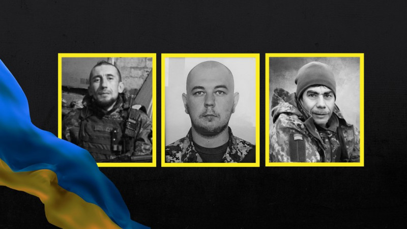 На Чернігівщині попрощалися з трьома захисниками України: Іваном Торбою, Максимом Бельченком та Андрієм Рогановим