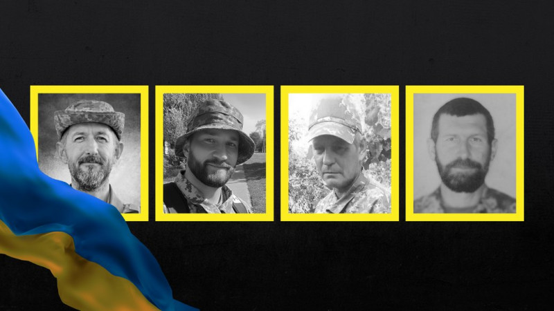 На Чернігівщині попрощалися з бійцями Сергієм Погорілком, Сергієм Качаном, Олександром Назаренком, Юрієм Коптілем