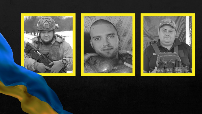 На Чернігівщині попрощалися з захисниками України Дмитрієм Отрошом, Іваном Морозом та Євгенієм Сидоренком