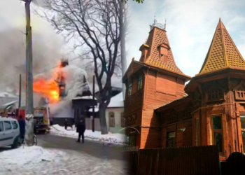 У Чернігові сталася пожежа у будинку Тарасевича, який побудували понад 100 років тому