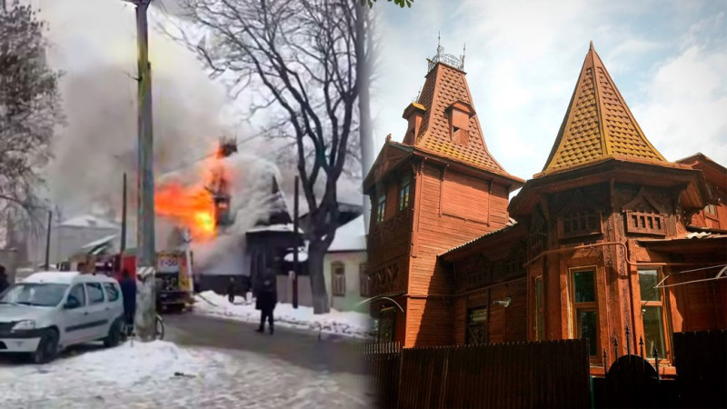 У Чернігові сталася пожежа у будинку Тарасевича, який побудували понад 100 років тому