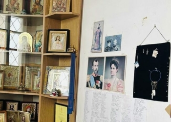 Московське ярмо на стінах церкви: у звільненому від упц (мп) монастирі знайшли портрети російського царя Московське ярмо на стінах церкви: у звільненому від упц (мп) монастирі знайшли портрети російського царя