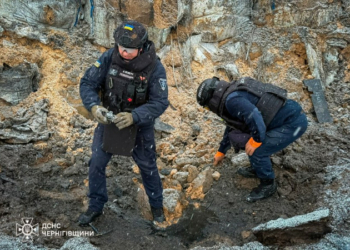 Після російської атаки на Ніжинський район сапери ДСНС виявили уламки БпЛА