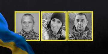 На Чернігівщині поховали захисників України Руслана Чалія, Андрія Веремійчука та Сергія Шабетю