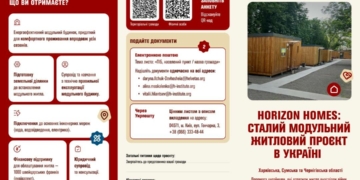Оголошення про прийом заявок на участь у проєкті «Horizon Homes: сталий модульний житловий проєкт в Україні»