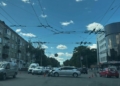 ДТП за участю автобуса поблизу ЦУМу в Чернігові (Фотофакт)